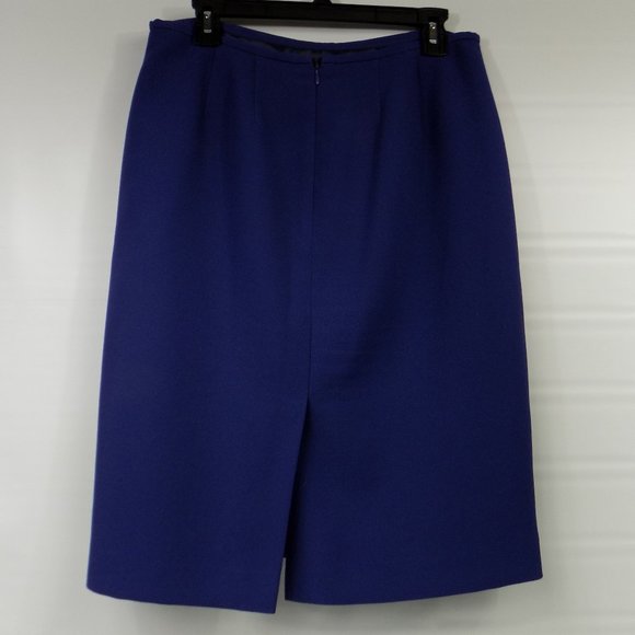 Liz Claiborne Blue Suit Skirt Size 10 - Picture 2 of 7